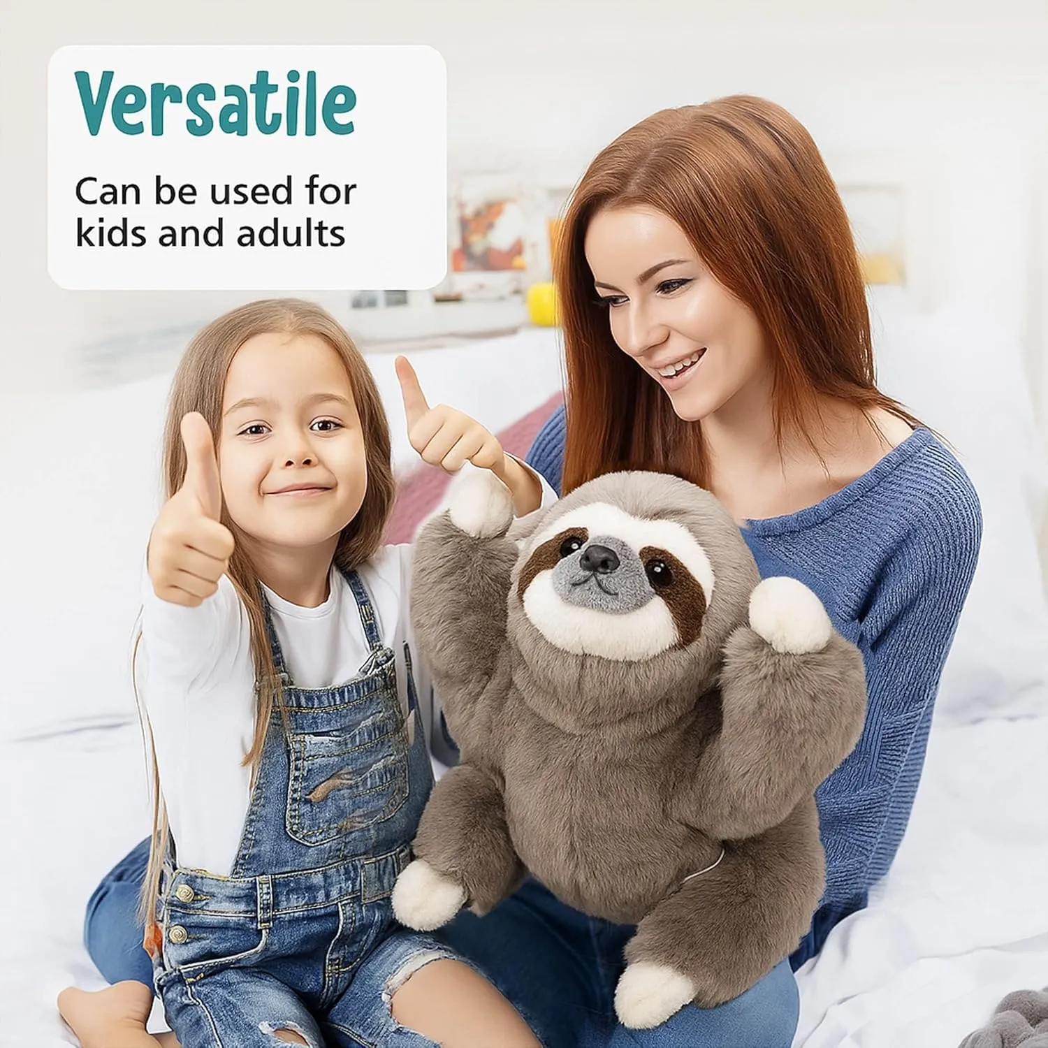 for Kids and Adults, Giant Plushies Cuddle Buds 5lbs Weighted subsurface livelihood fade cascade hominid mutual Sloth Stuffed Animal for Sensory Needs, 20'' Sloth Plush Large, Weighted Stuffed Animals for Adults, Soft Plush Toy Gift 