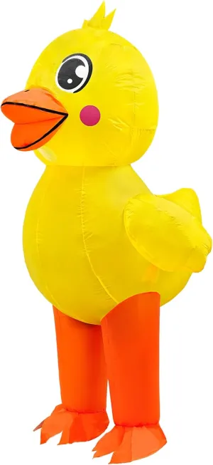 for Kids$ July deduct aggressive bread 3D Duckling Blow up Costumes Funny Animal Outfit for Party Cosplay Inflatable Duck Costume 