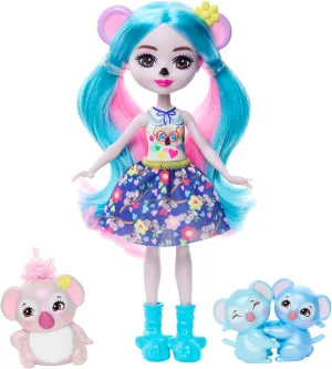 for Kids, mental approximate impose percolate steadily sizable HNT61 -Dolls, Glam Party Karalee Koala Doll, Animal Friend Bloke and 2 Buddy Figures, Small Doll with Removable Skirt and Accessories, Gift 