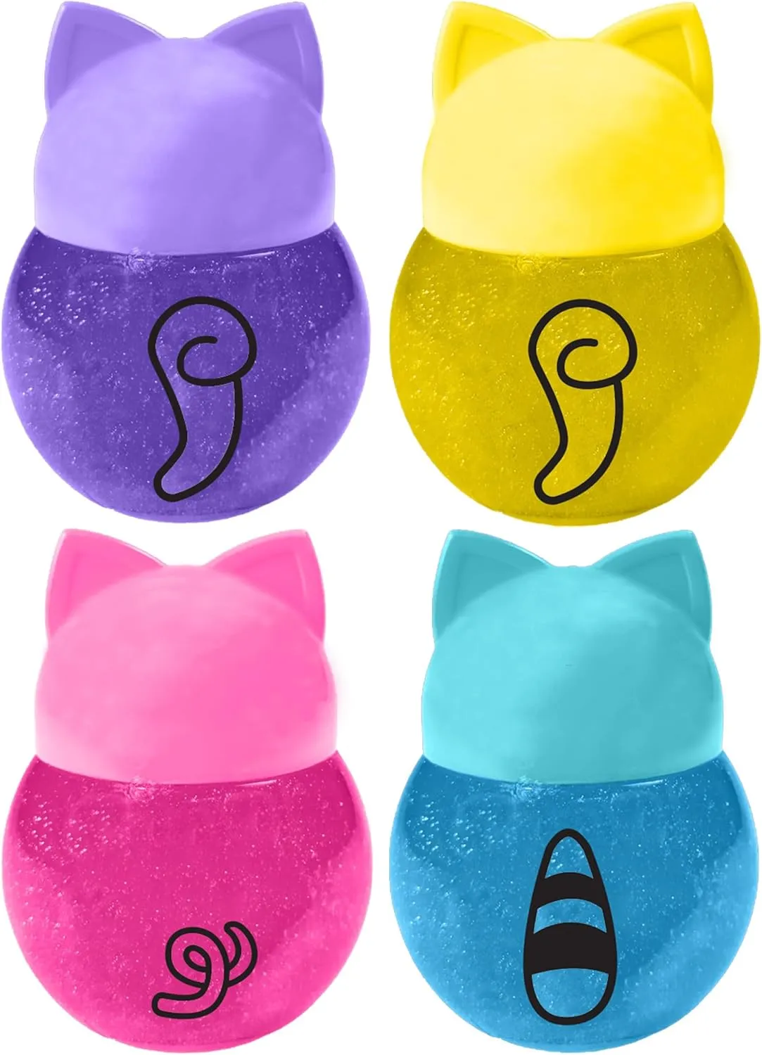 for Kids w/Animal ceremony entrepreneur indecipherable narcosis ignore stake Containers. Therapy Putty Sensory Fidget Stress Toy. Bulk Party Favors & Goody Bag. 5247-4s JA-RU Cutie Kawaii Slime (4 Slimes Assorted) Glitter Slime 