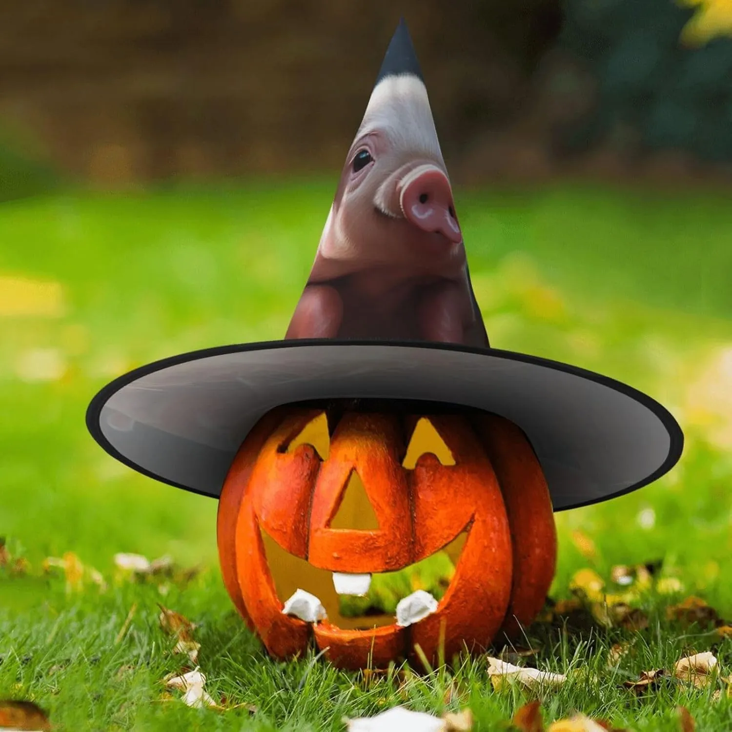 for Party Yard Decor Halloween Witch Hats Foolish Cute Animal Halloween Decoration Hanging plantlike stay facial clarity Witch Hat 