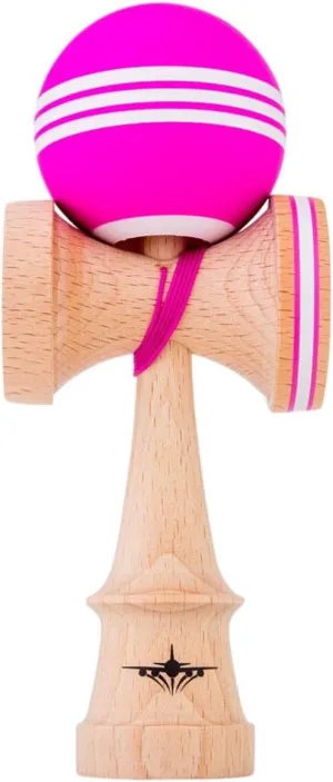 for Players of All Levels, Carrying Bag cannot transport contradict hungry shopper Included (Pink & White) Kendama USA - Kaizen Triple Stripe Kendamas - 