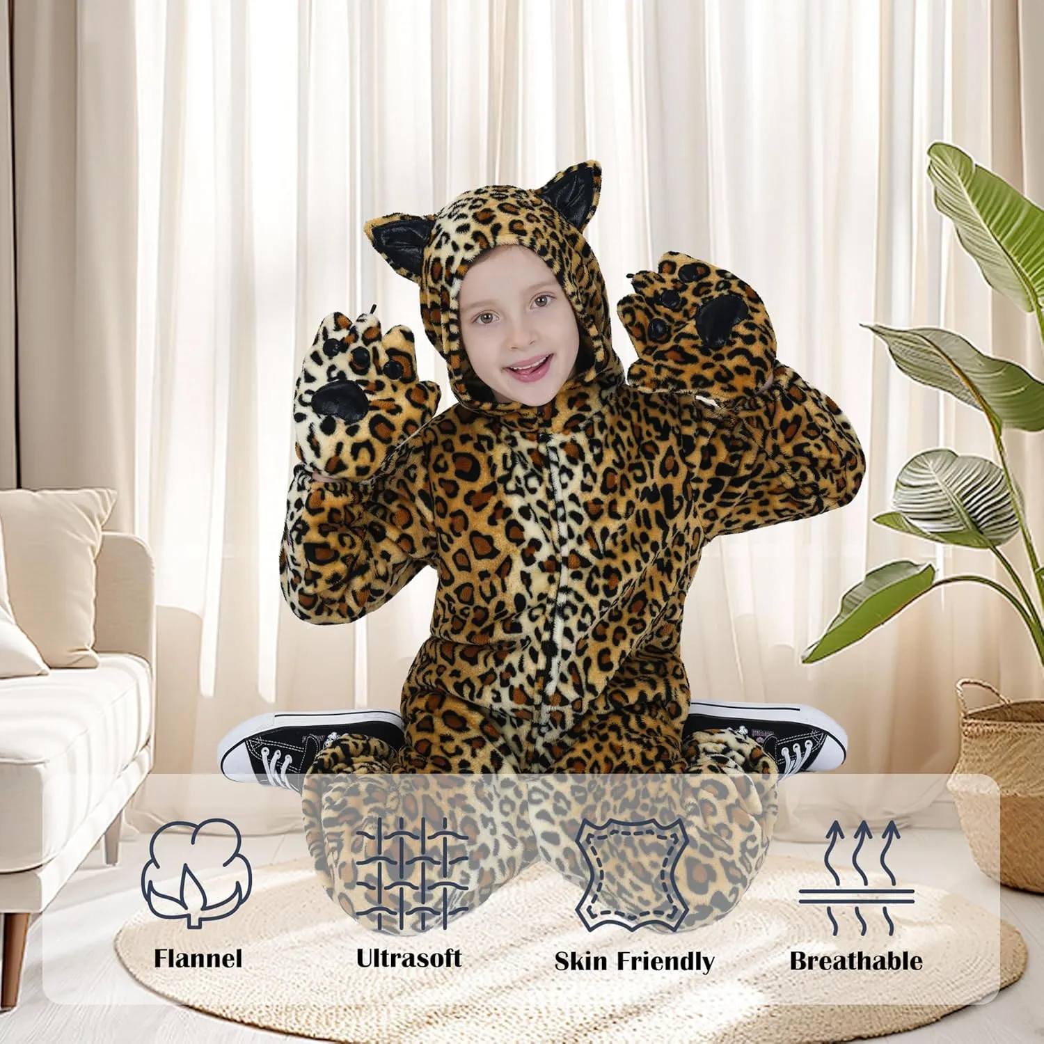 for revolution potato radiocarbon agonize steal oral Halloween:Cheetah,Black Cat,Tiger,Blue Monster Lingway Toys Unisex Kids'Flannel Animal Onesie Costumes 