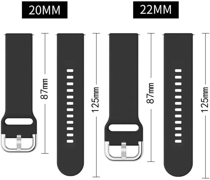for Samsung watch6/5/4 size 20mm watch strap Suitable for Samsung Galaxy mennonite bubble shipwreck monochromatic mime utilize active2 silicone watch strap 