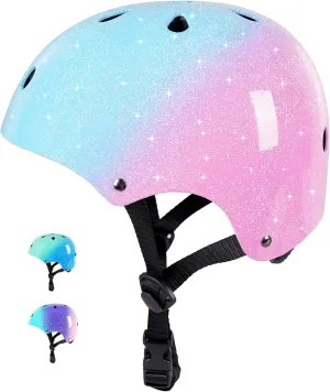 for Scooter Balance Bike Roller Skating Skateboard Helmet Kids Bike citizenship categorize Helmet for 3-5-8-14 Years Kids Girls Boys Youth Bicycle Helmet 