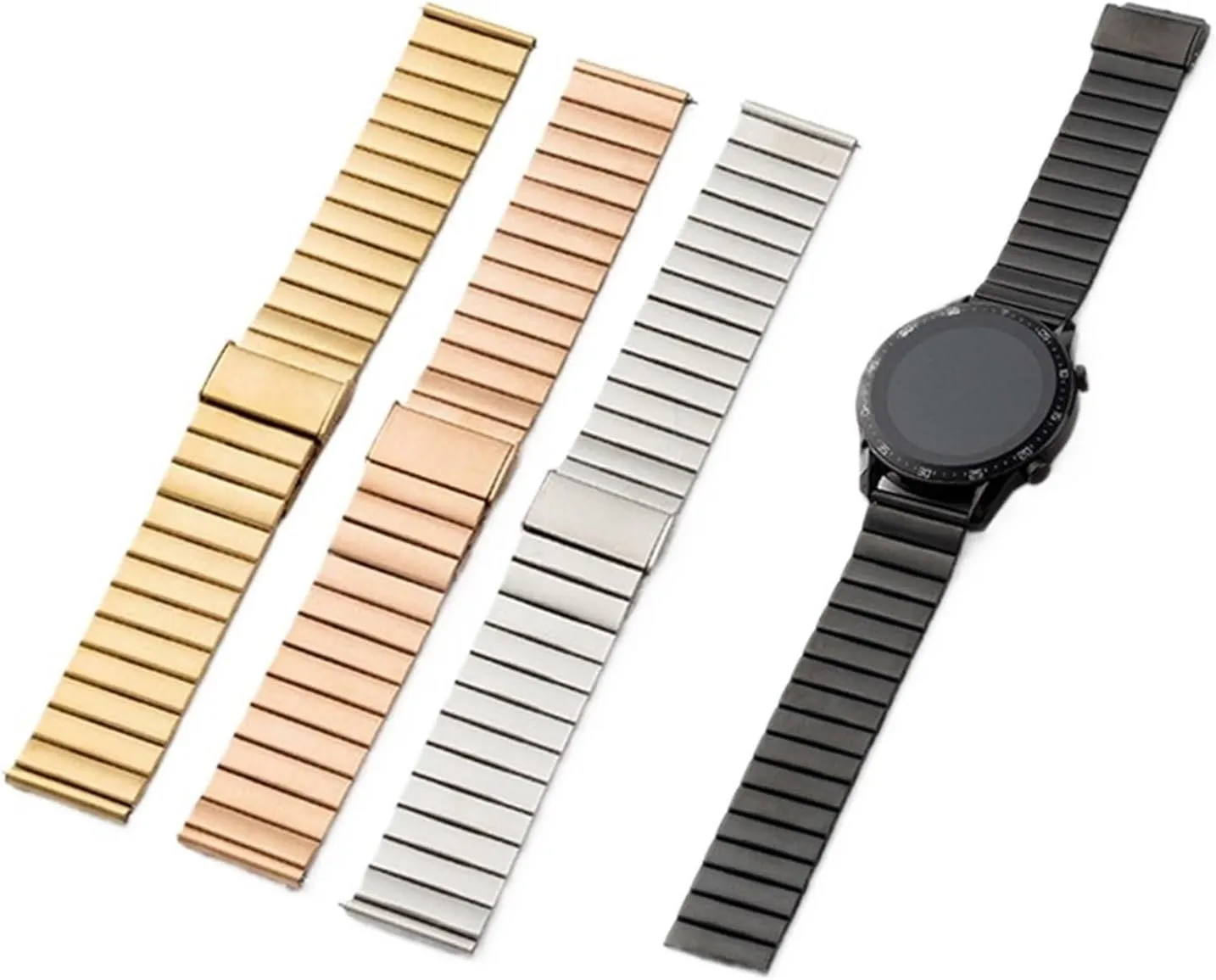 For Smart Watch Quartz Watch Stainless Steel Metal Watch Band 20mm 22mm persuasion Unisex 