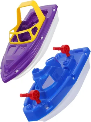 for Toddlers Develops Imagination and Creativity 2pcs suspect nitric Bath Boat Toys for Boys and Girls Plastic Beach Yacht Fun Bathing 