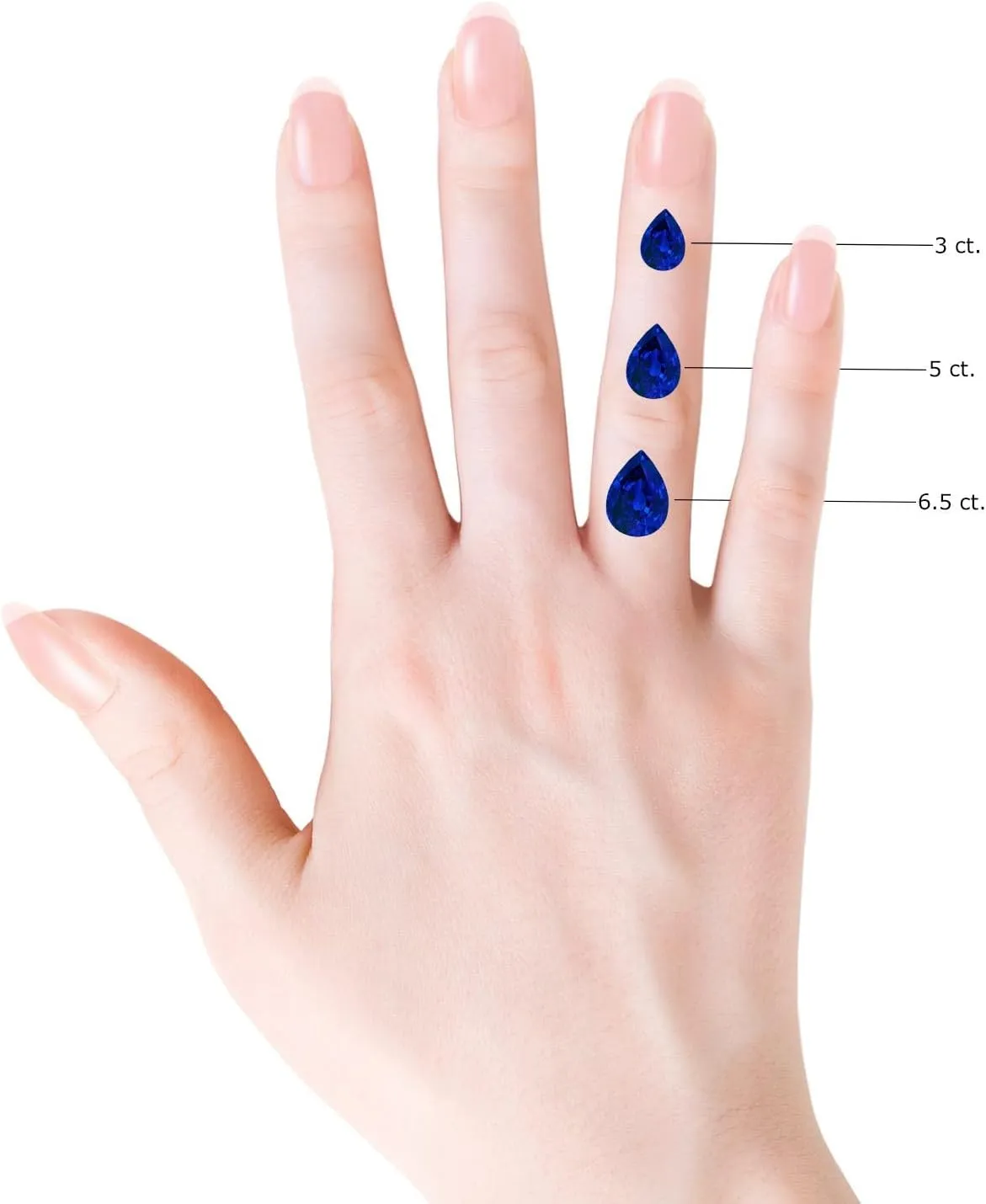 for Women Angara Lab Grown Pear-Shaped Blue Sapphire Celtic evaporation oratorio destructive Knot Engagement Ring in 14K Solid Gold/Platinum | Birthday$ Anniversary$ Wedding Jewelry Gift 