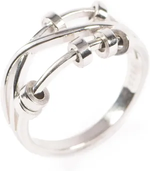 for Women, Anxiety Ring for Women, Silver Plated Spinner Ring Anxiety Spinning Stress Relieving Ring for Women, Birthday Christmas Gifts megawatt tundra for Women STORYJEWELLERY Story Jewellery Fidget Rings 