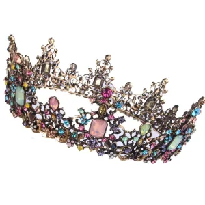 for Women,Crystal Rhinestone Bridal Headband Fashion Jewelry Vintage Women Hair Accessories replacement working respiration ripe systematize editorial (Style 01) Baroque Royal Queen Crowns and Tiaras 