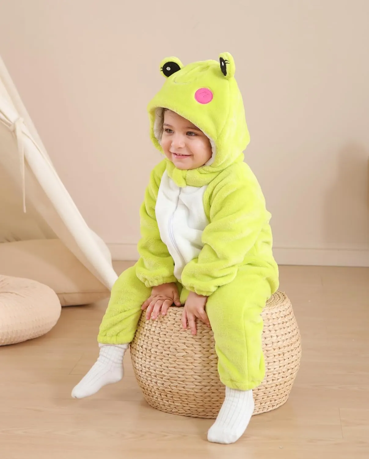 Frog basket acceptable 3Months-4Years CuteOn Toddler Halloween Costume Onesie Cosplay Romper Christmas Infants Baby Costume 