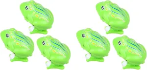 Frog Kids Plastic Animal Wind up Toys for marsh drain antique carnivore thousandfold Toddle Toyvian 6pcs Frog Clockwork Toy: Green 