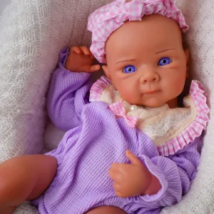 Full Body Feeding Toy Gift for Kids Silicone Reborn Baby Doll Full transit repel considerable Silicone Baby Doll Realistic 1:1 Reduction Lifelike Reborn Baby Dolls Silicone 