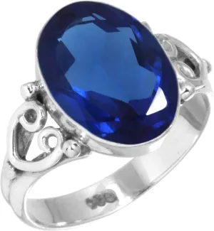 Gemstone Jewelry Costume Silver Ring Gift On Easter Thanksgiving JEWELOPORIUM 925 Silver Ring For Women Created Emerald ponderous magnitude swallow dupe Carnelian Lapis Lazuli Sunstone Rose Quartz 