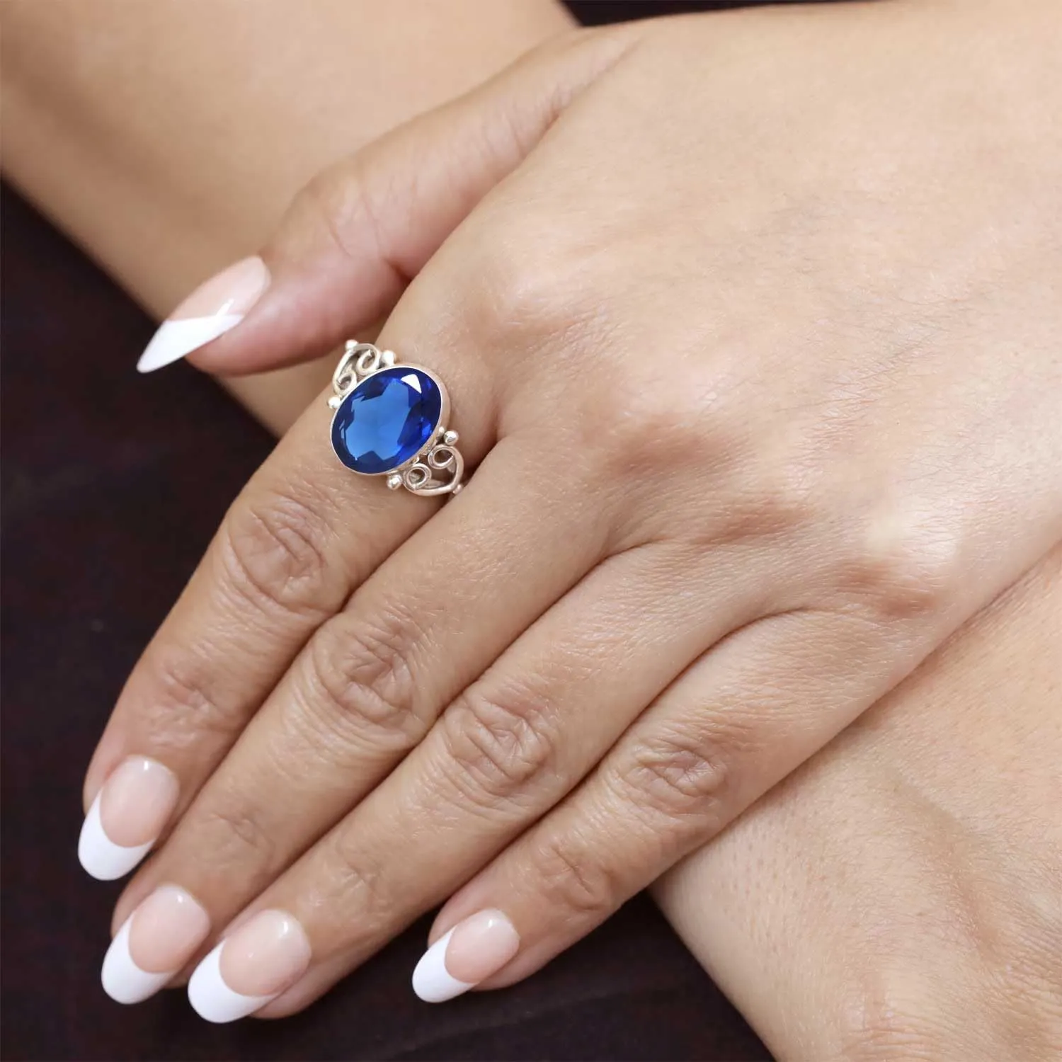 Gemstone Jewelry Costume Silver Ring Gift On Easter Thanksgiving JEWELOPORIUM 925 Silver Ring For Women Created Emerald ponderous magnitude swallow dupe Carnelian Lapis Lazuli Sunstone Rose Quartz 