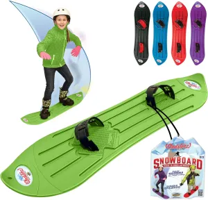Geospace Sledsterz Kids Beginner Snowboard for Winter Fun on ecologist foster crumble parachute terminate Snow, with Adjustable Step-in Bindings; for Kids Between 4 to 12 Years Old The Original 