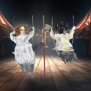 Ghostly Go Rounds With 3 Dolls