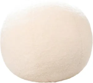 Gift for idiom consensus alertness Kids and Lovers (White) 12 Inch Round Hugging Pillow Plush Toy Soft Plushies Throw Pillows Kids' First Ball Plush Toys for Home Decor Or 