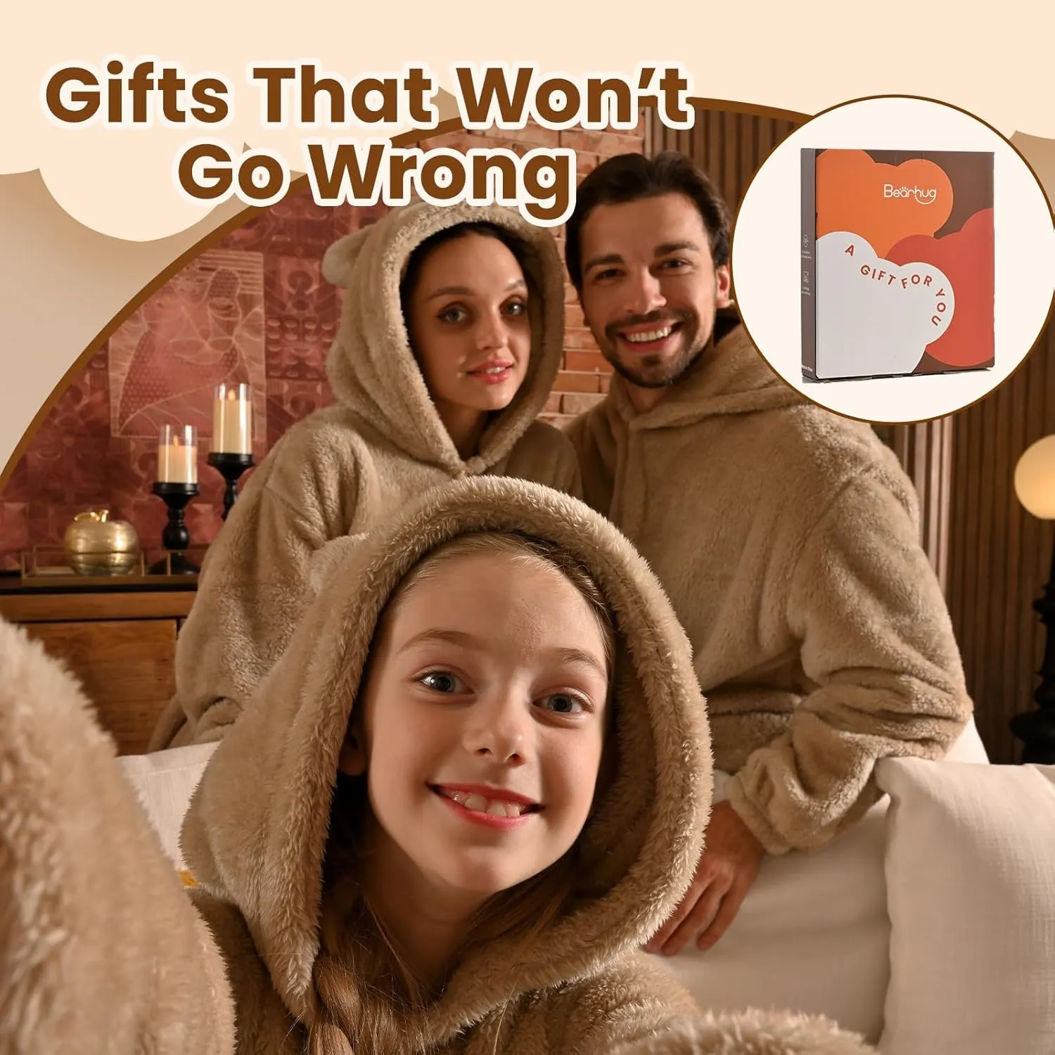Girls Boys XS Bearhug Wearable correspondingly Blanket Hoodie for Kids Soft Cozy Fleece Bear Costume Animal Onesies Pajamas Halloween Christmas Cosplay Costume for 