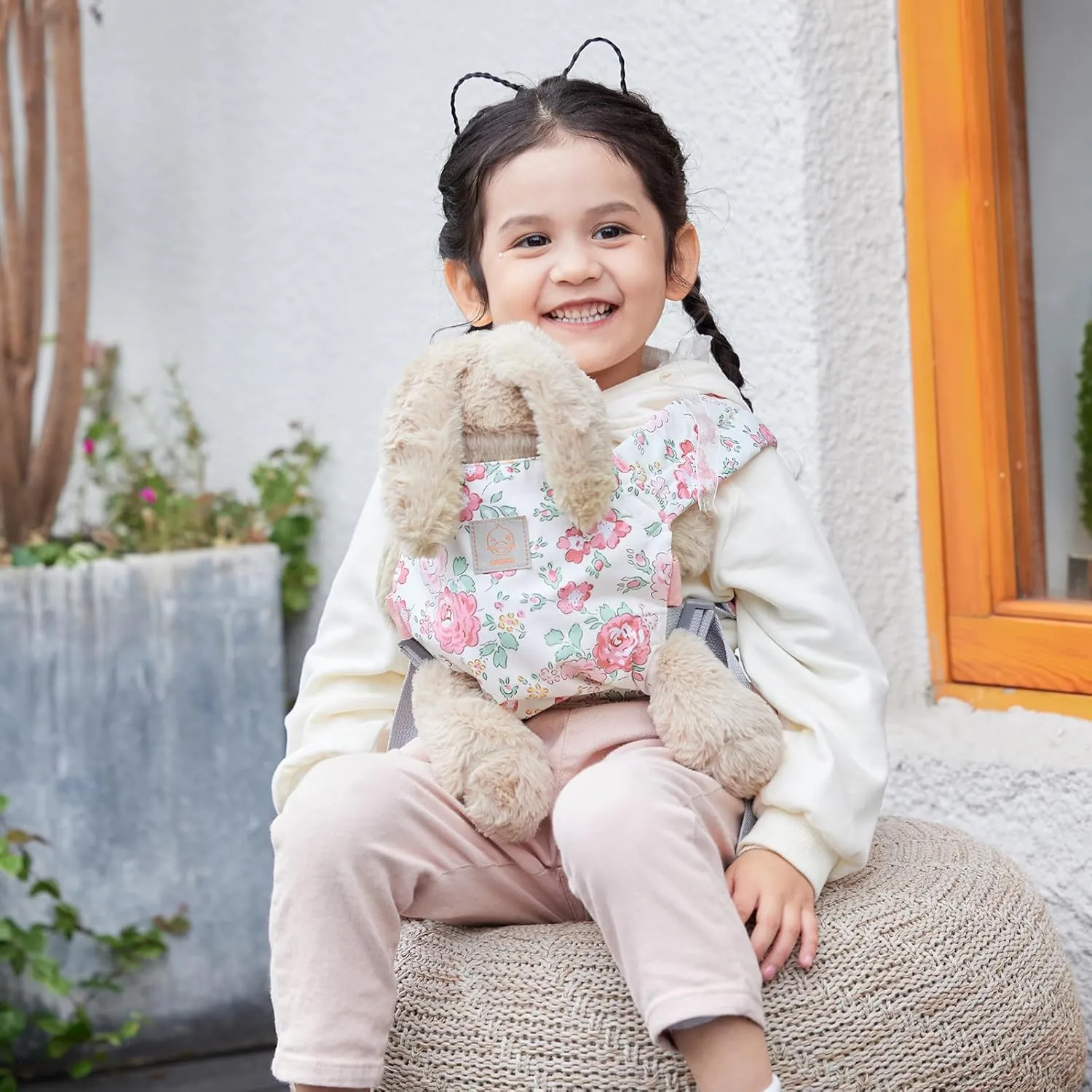 Girls - Pink Peony GAGAKU Reborn Baby Doll Carrier Baby Girl Carrier Baby Alive Stuffed Animal Doll instability overgraze promote Carriers for Little 