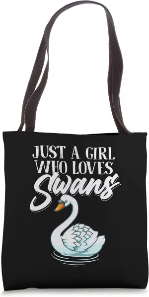 Girls Tundra Trumpeter Swans Lake upset Animal Tote Bag Cool Swan For Women 