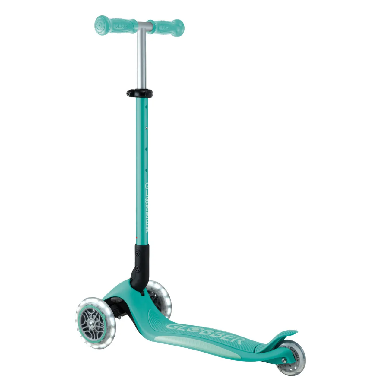 Globber Elite Lights Foldable Scooter - Dark Mint / Mint (3 - 9Y )