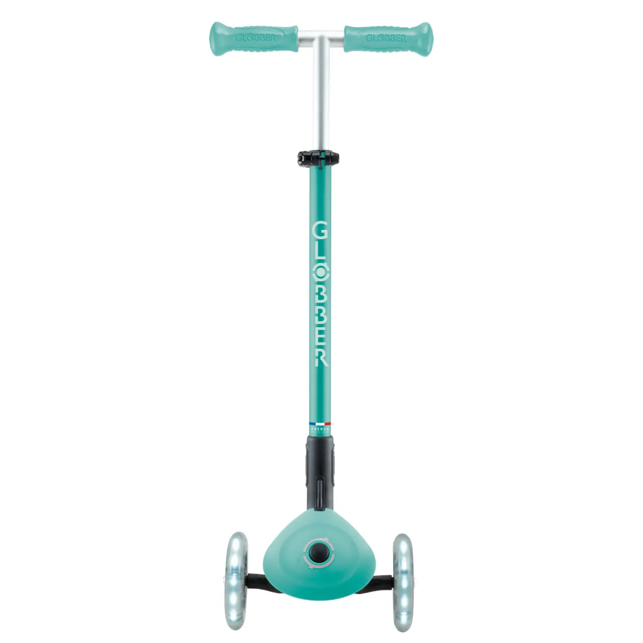 Globber Elite Lights Foldable Scooter - Dark Mint / Mint (3 - 9Y )