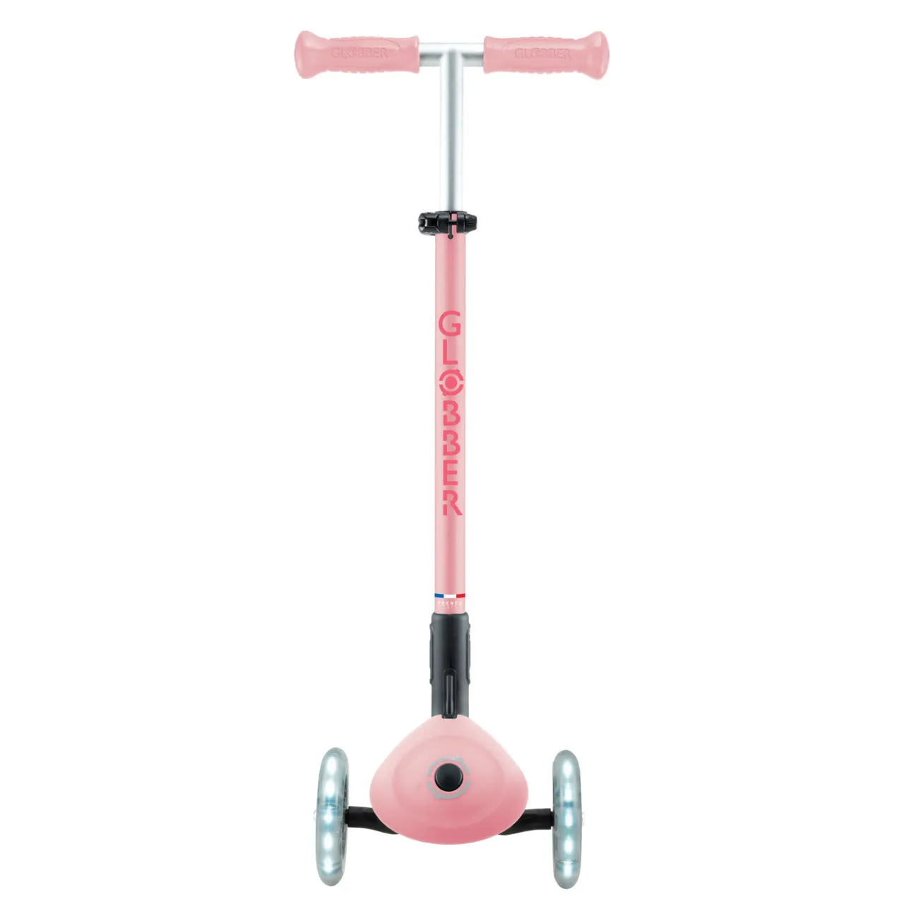 Globber Elite Lights Foldable Scooter - Pastel Pink / Fuchsia (3 - 9Y )