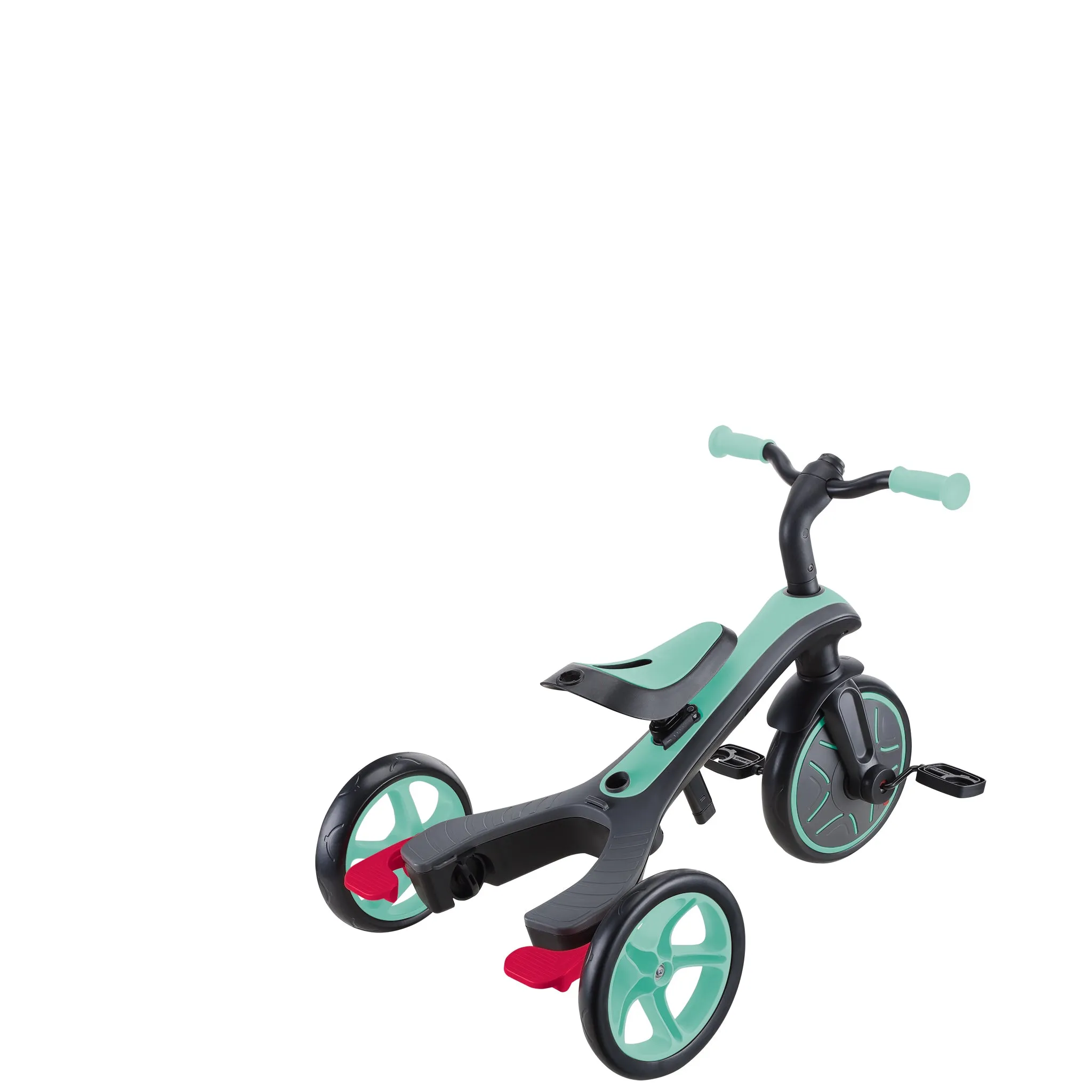 Globber Explorer Trike 4-In-1 - Mint (New Canopy, New Handlebar, New Handlegrip Skin) (10M - 5Y)