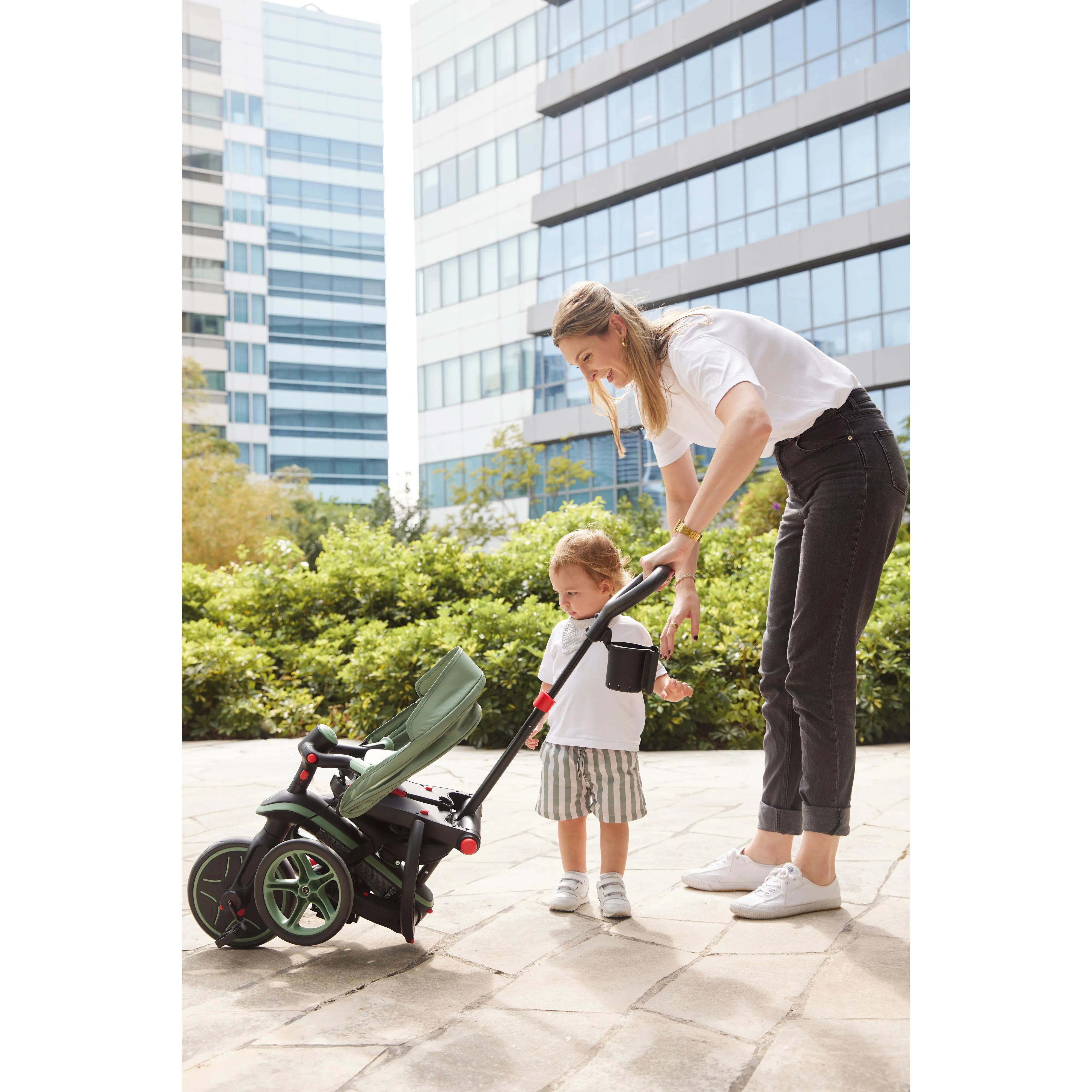 Globber Explorer Trike 4-In-1 - Mint (New Canopy, New Handlebar, New Handlegrip Skin) (10M - 5Y)