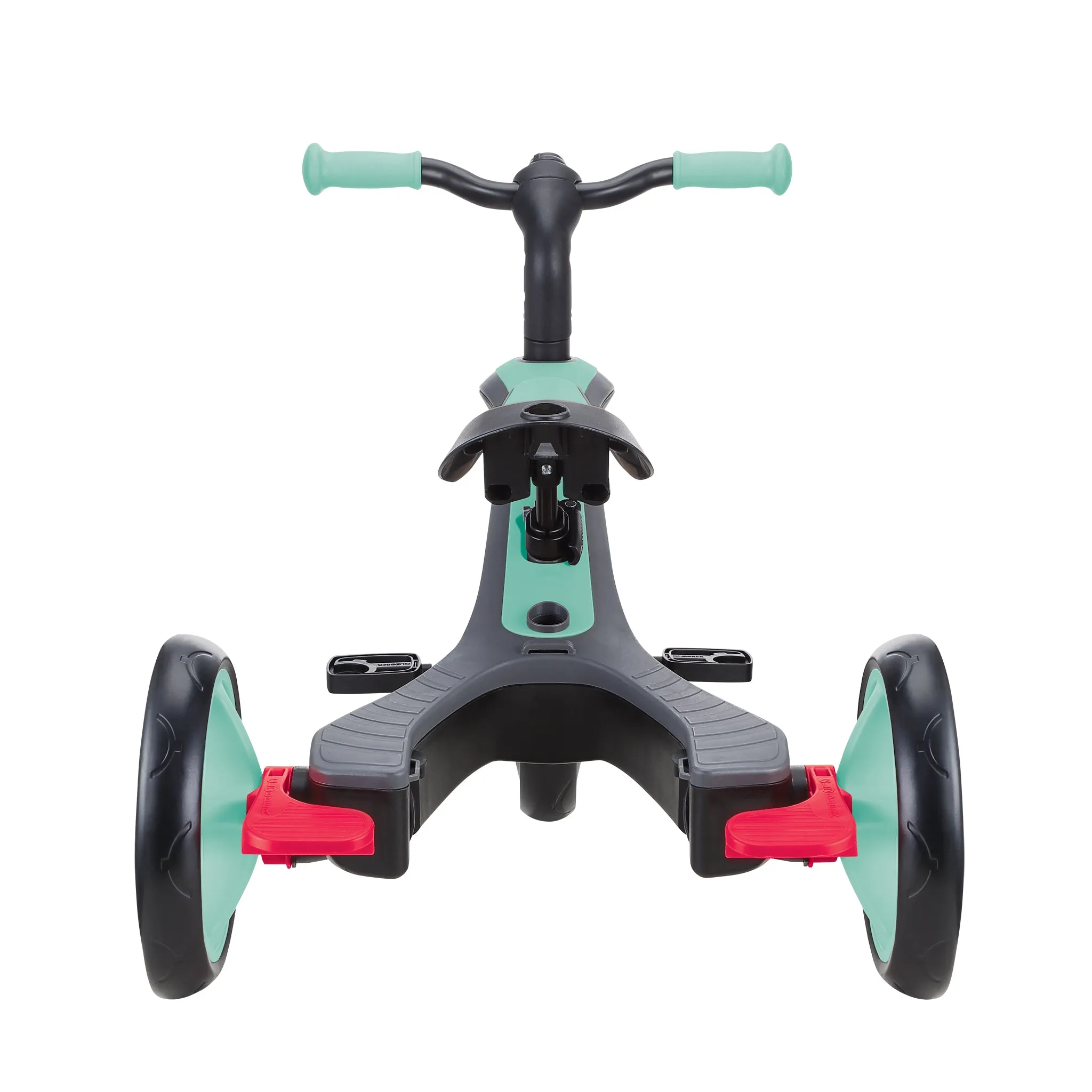 Globber Explorer Trike 4-In-1 - Mint (New Canopy, New Handlebar, New Handlegrip Skin) (10M - 5Y)