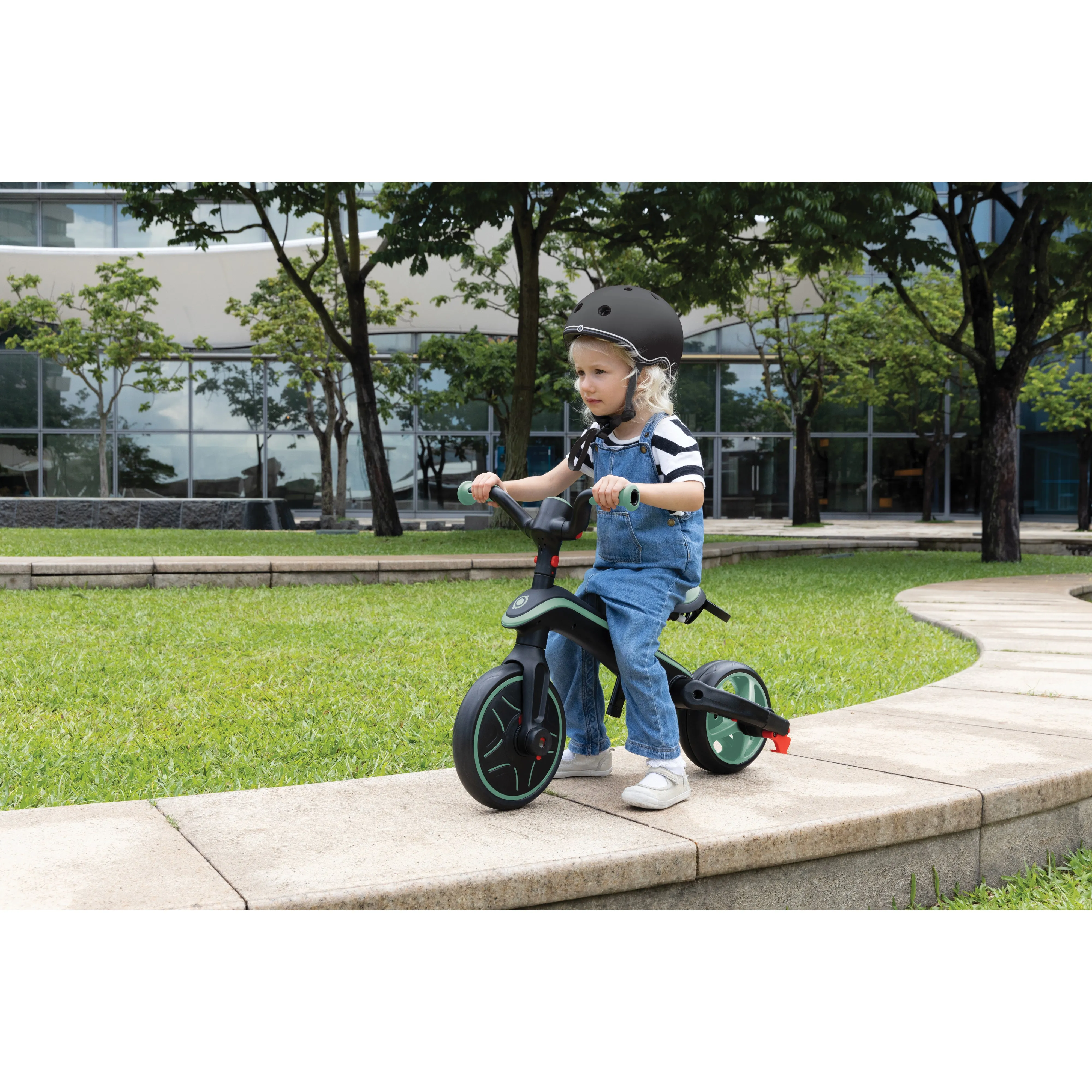 Globber Explorer Trike 4-In-1 - Mint (New Canopy, New Handlebar, New Handlegrip Skin) (10M - 5Y)