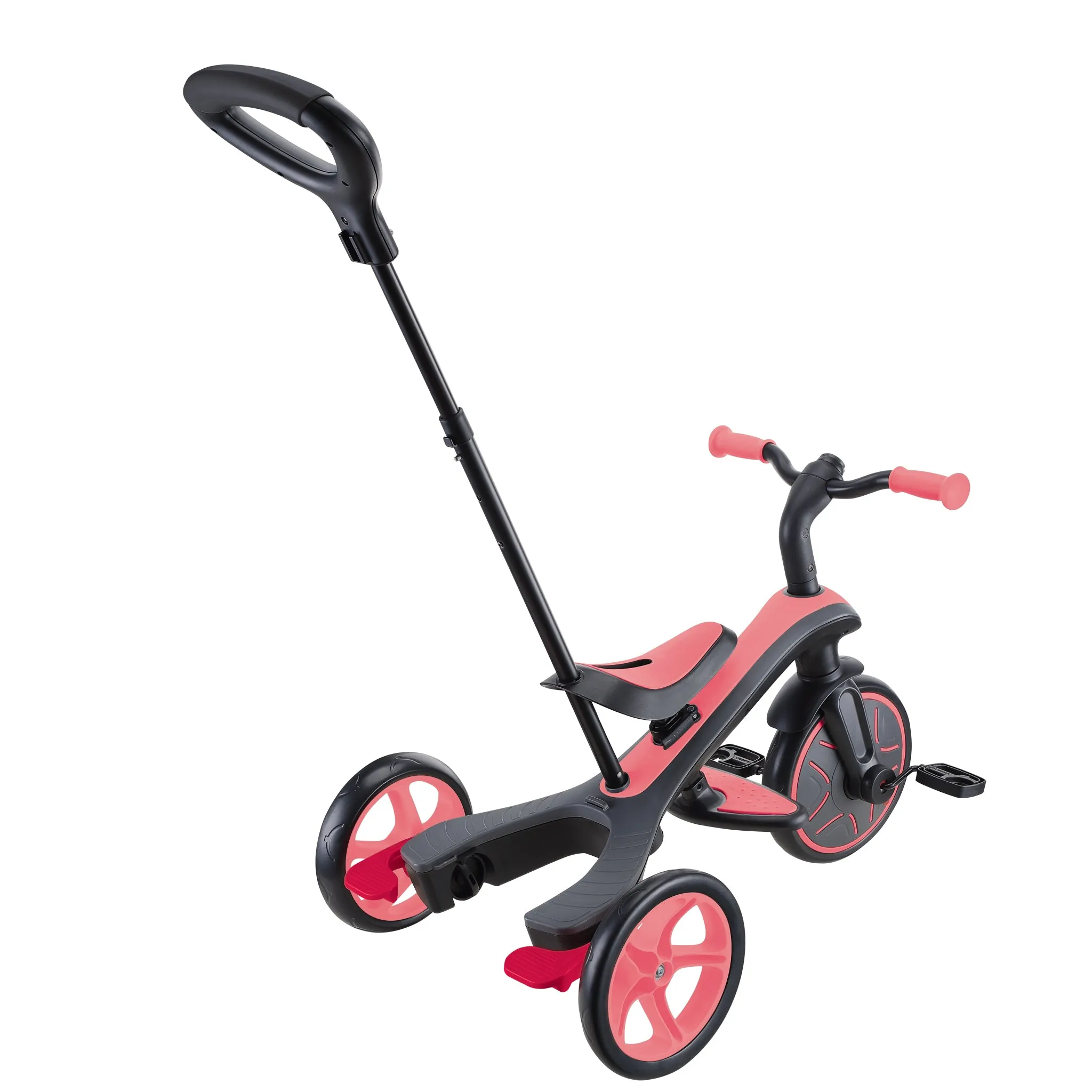 Globber Explorer Trike 4-In-1 - Pink (New Canopy, New Handlebar, New Handlegrip Skin) (10M - 5Y)