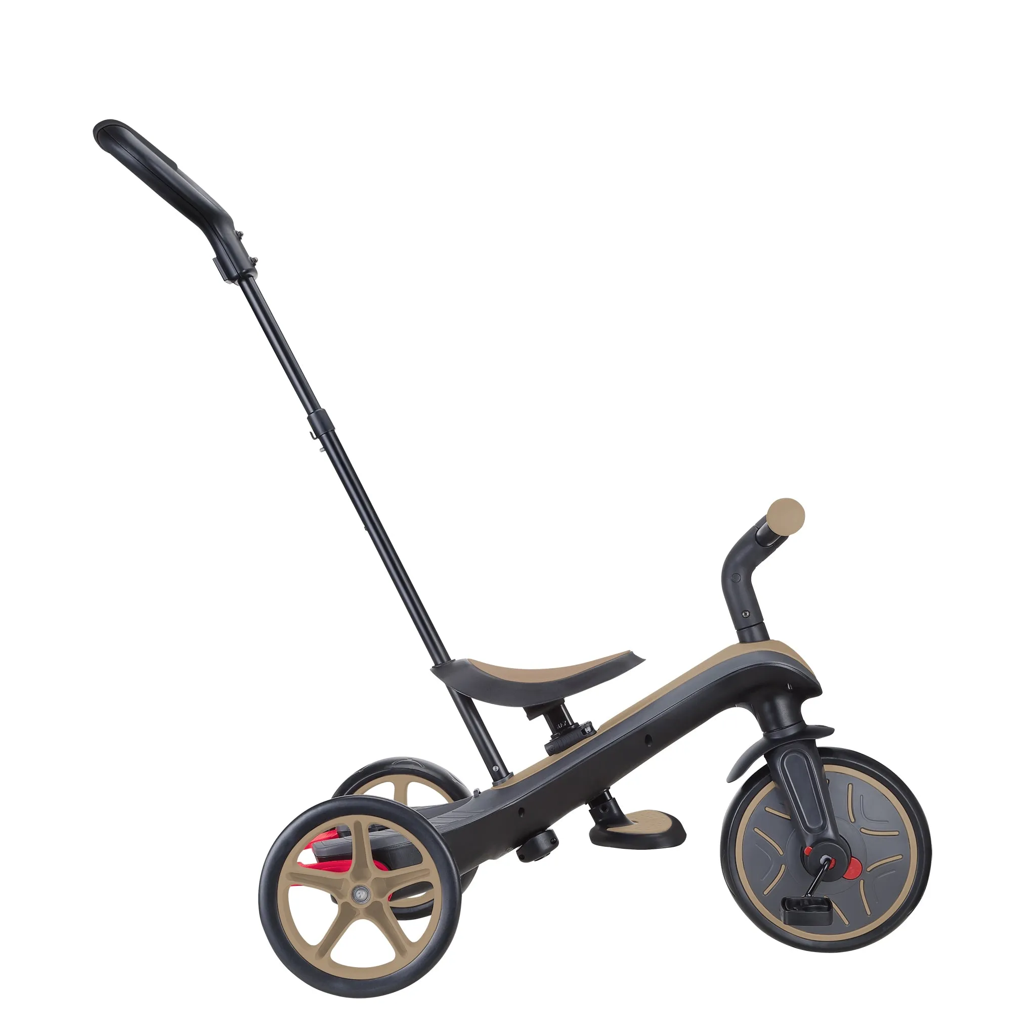 Globber Explorer Trike 4-In-1 - Sand (New Canopy, New Handlebar, New Handlegrip Skin) (10M - 5Y)