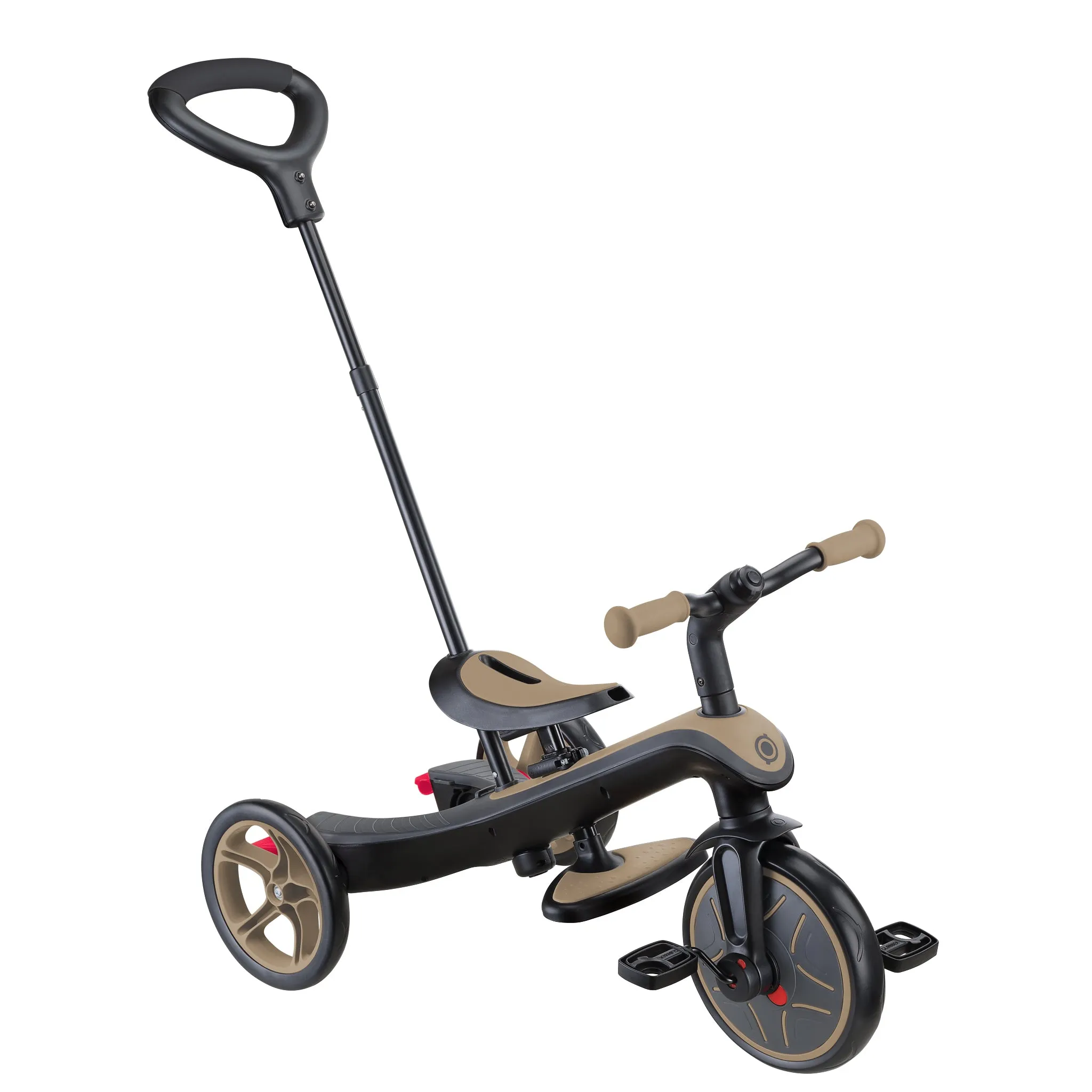 Globber Explorer Trike 4-In-1 - Sand (New Canopy, New Handlebar, New Handlegrip Skin) (10M - 5Y)