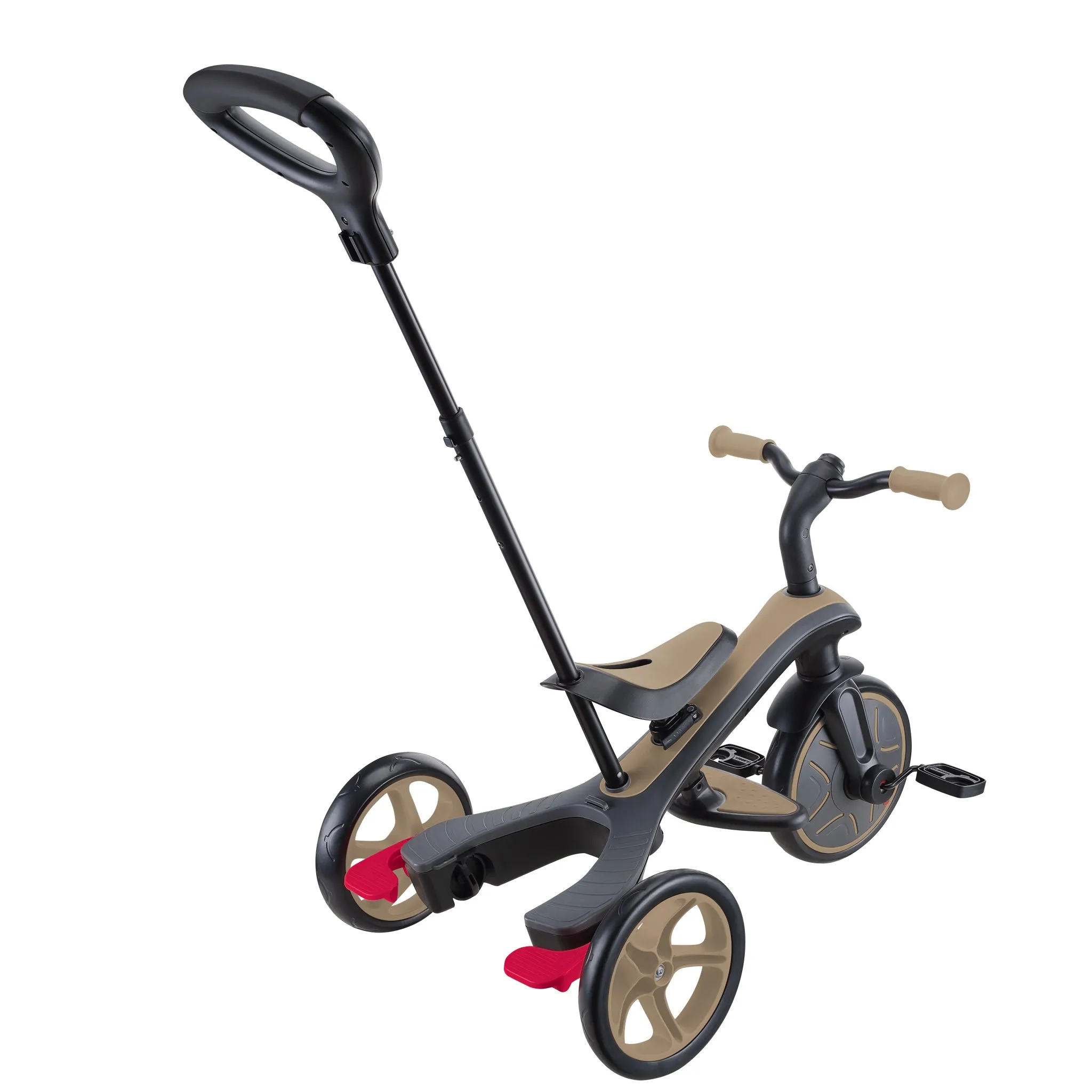 Globber Explorer Trike 4-In-1 - Sand (New Canopy, New Handlebar, New Handlegrip Skin) (10M - 5Y)