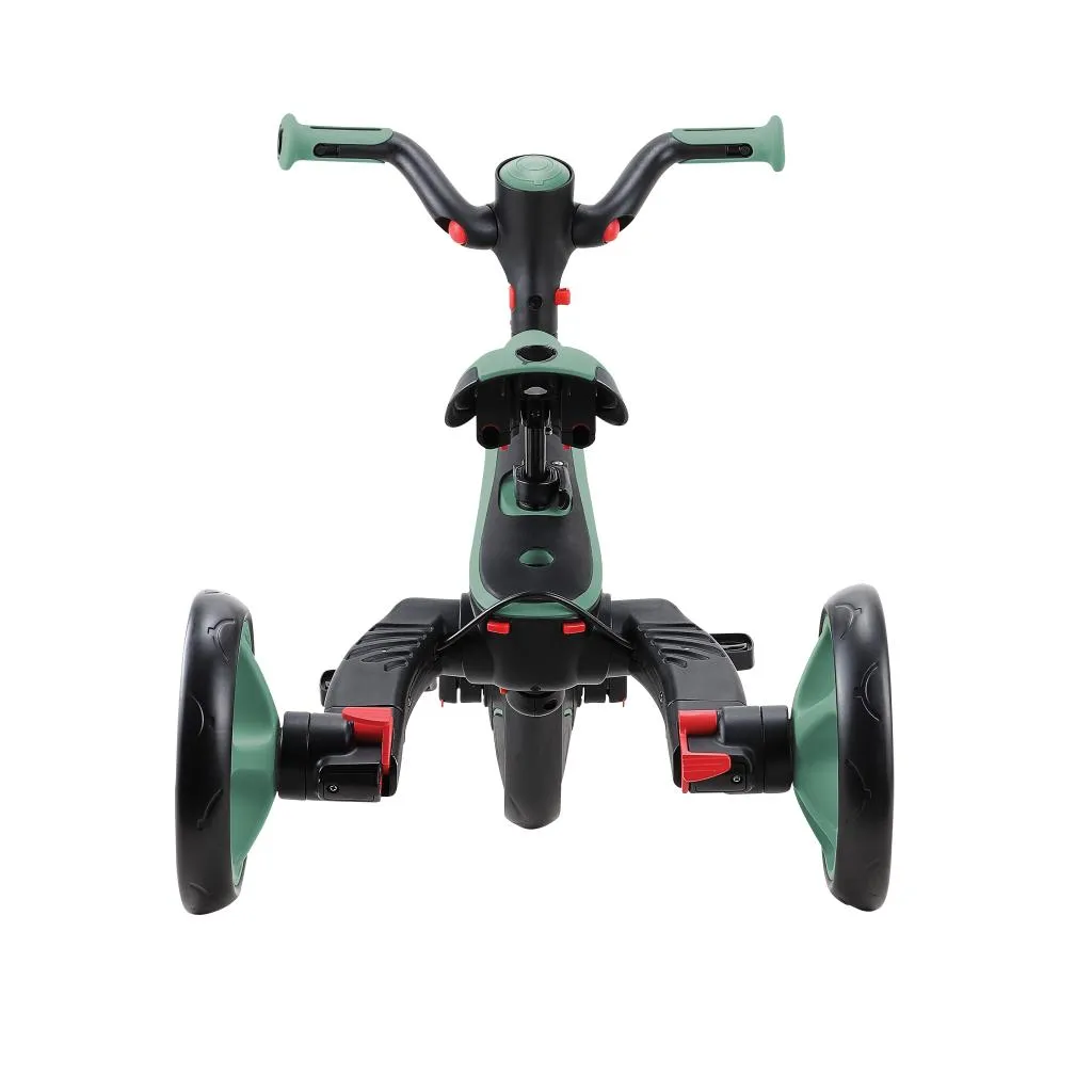 Globber Explorer Trike Foldable 4-In-1 - Olive (10M - 5Y)