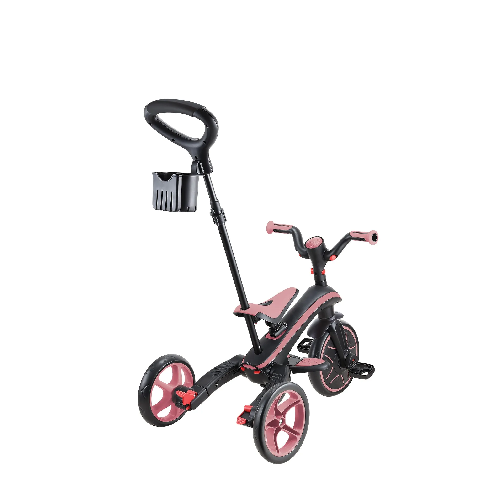 Globber Explorer Trike Foldable 4-In-1 - Pink (10M - 5Y)