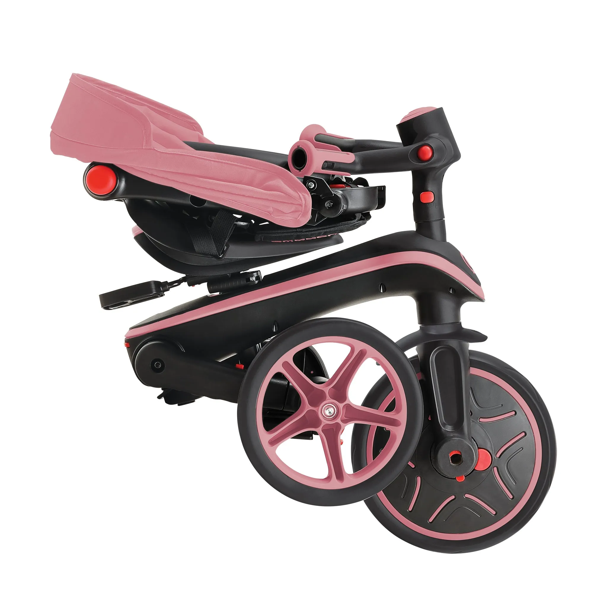Globber Explorer Trike Foldable 4-In-1 - Pink (10M - 5Y)