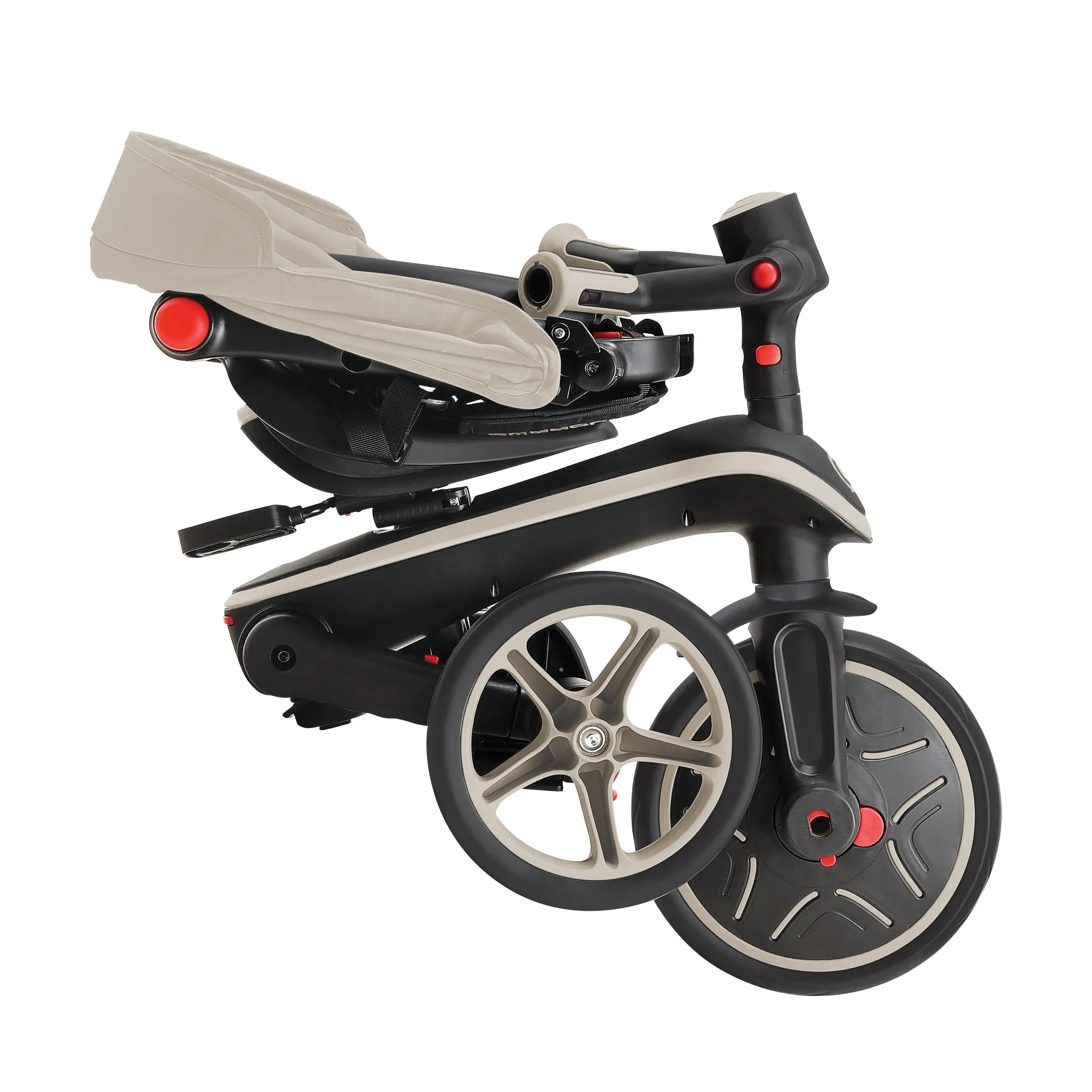 Globber Explorer Trike Foldable 4-In-1 - Taupe (10M - 5Y)