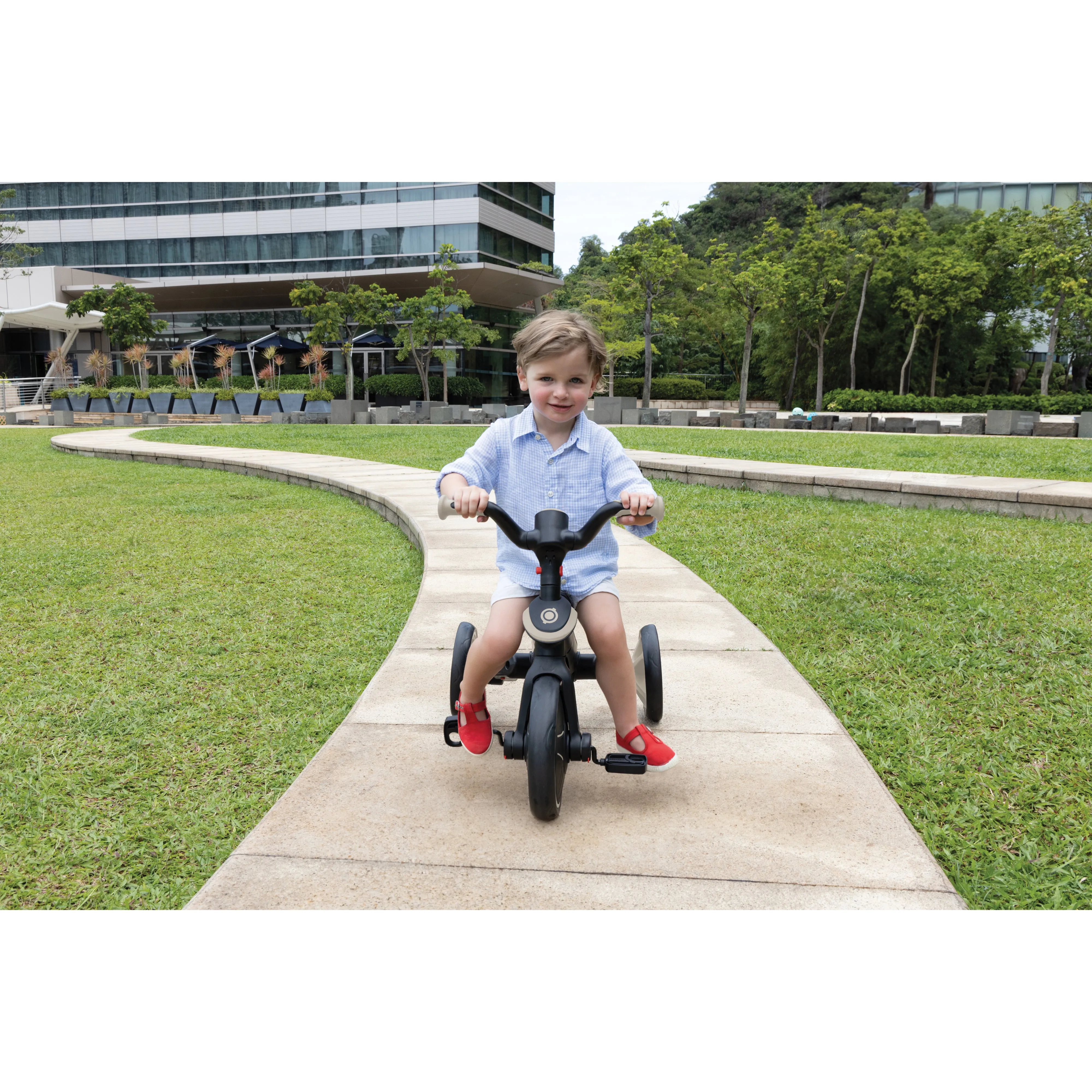 Globber Explorer Trike Foldable 4-In-1 - Taupe (10M - 5Y)