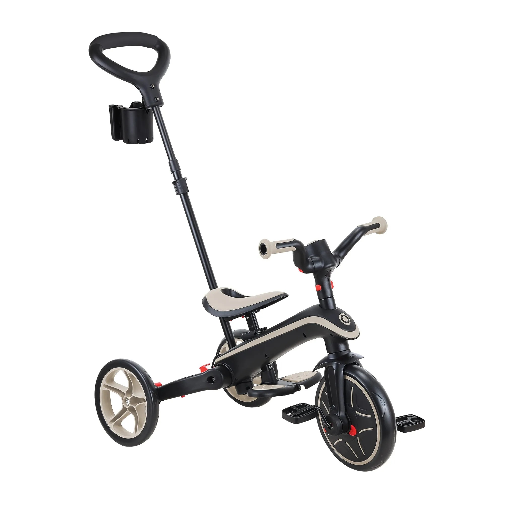 Globber Explorer Trike Foldable 4-In-1 - Taupe (10M - 5Y)