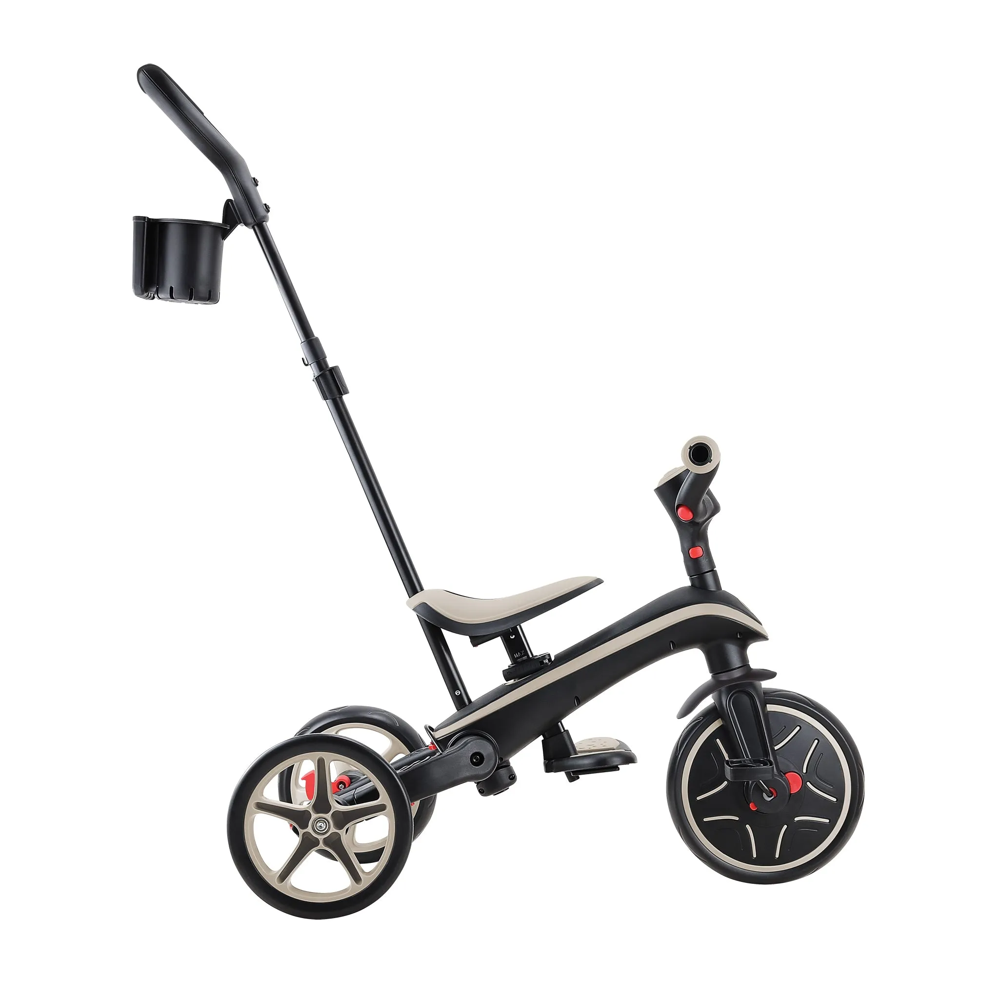 Globber Explorer Trike Foldable 4-In-1 - Taupe (10M - 5Y)