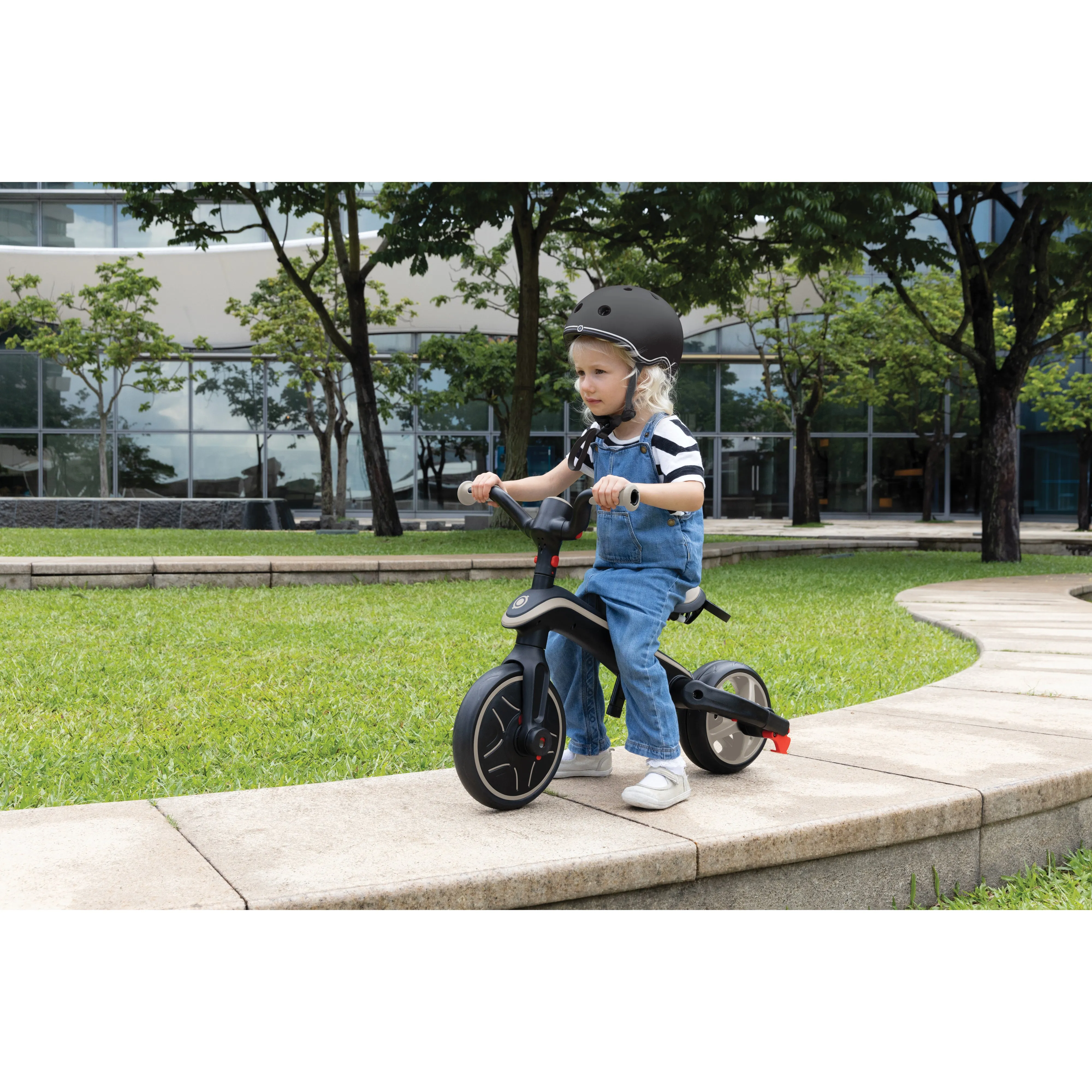 Globber Explorer Trike Foldable 4-In-1 - Taupe (10M - 5Y)