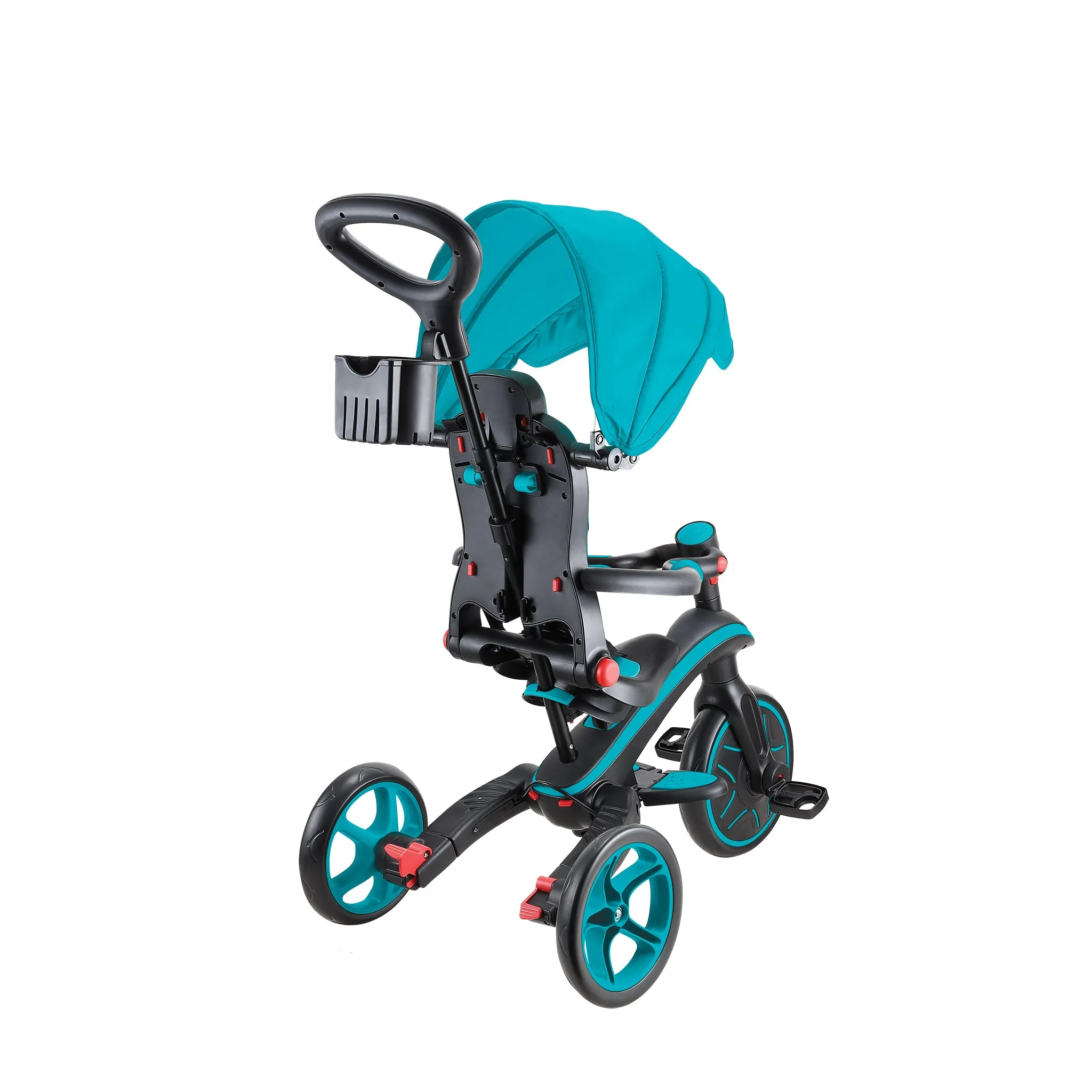 Globber Explorer Trike Foldable 4-In-1 - Teal (10M - 5Y)