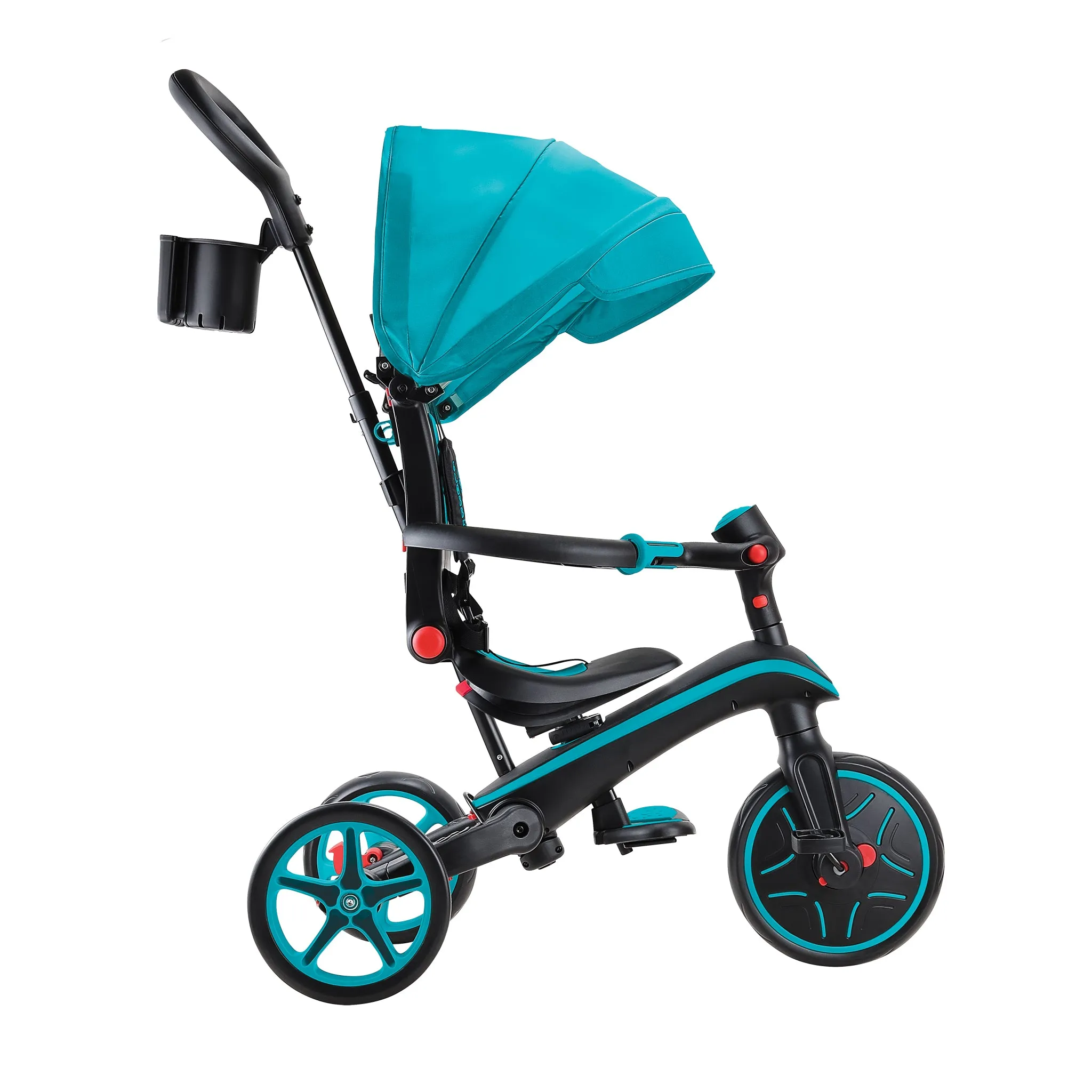 Globber Explorer Trike Foldable 4-In-1 - Teal (10M - 5Y)
