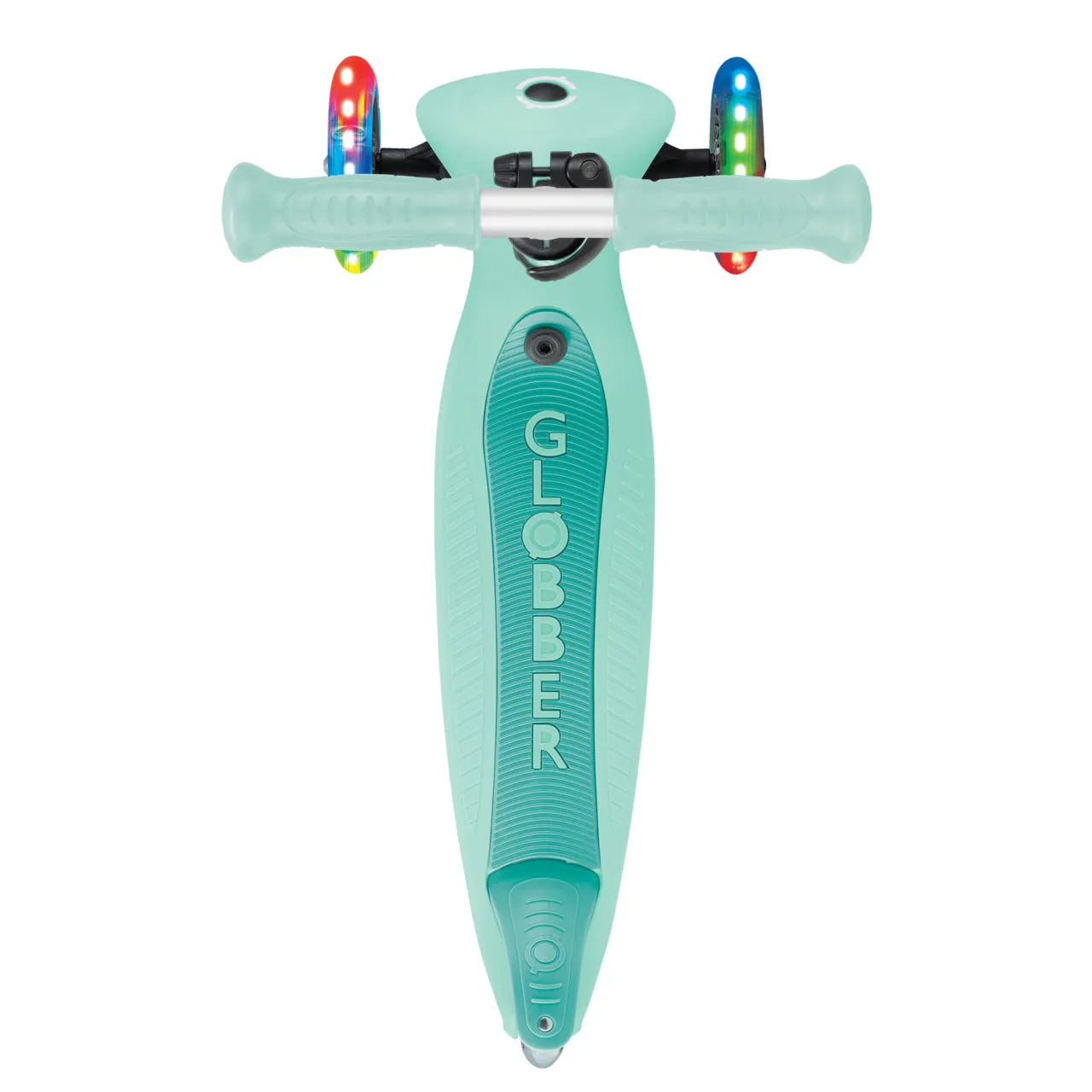 Globber Go Up Active Lights Foldable Scooter - Mint / Dark Mint (15M - 9Y )