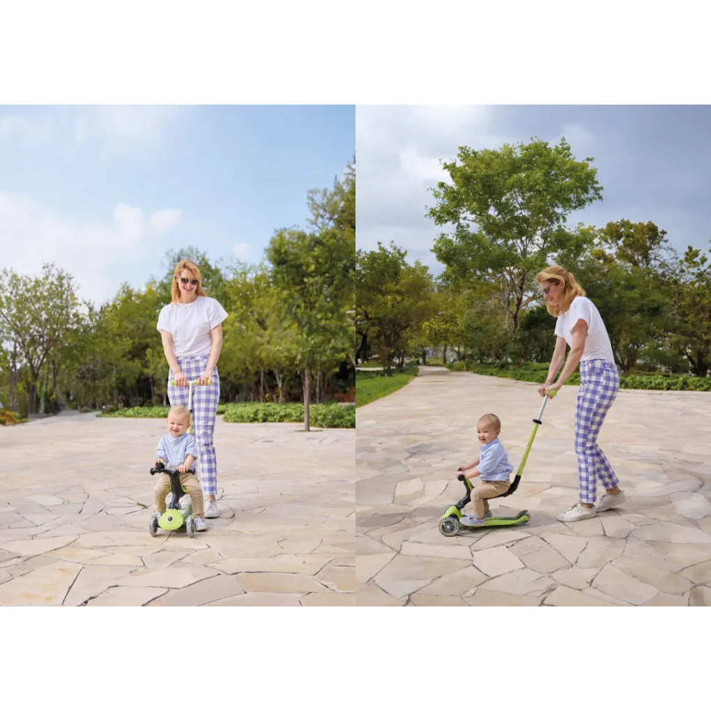 Globber Go Up Active Lights Foldable Scooter - Mint / Dark Mint (15M - 9Y )