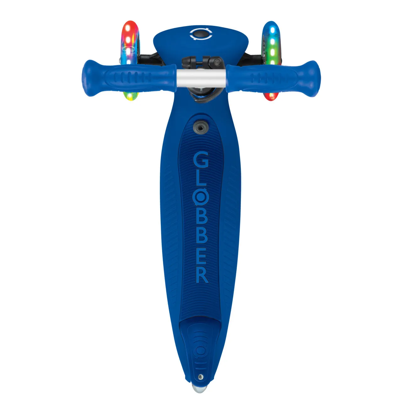 Globber Go Up Active Lights Foldable Scooter - Navy Blue / Dark Navy Blue (15M - 9Y )