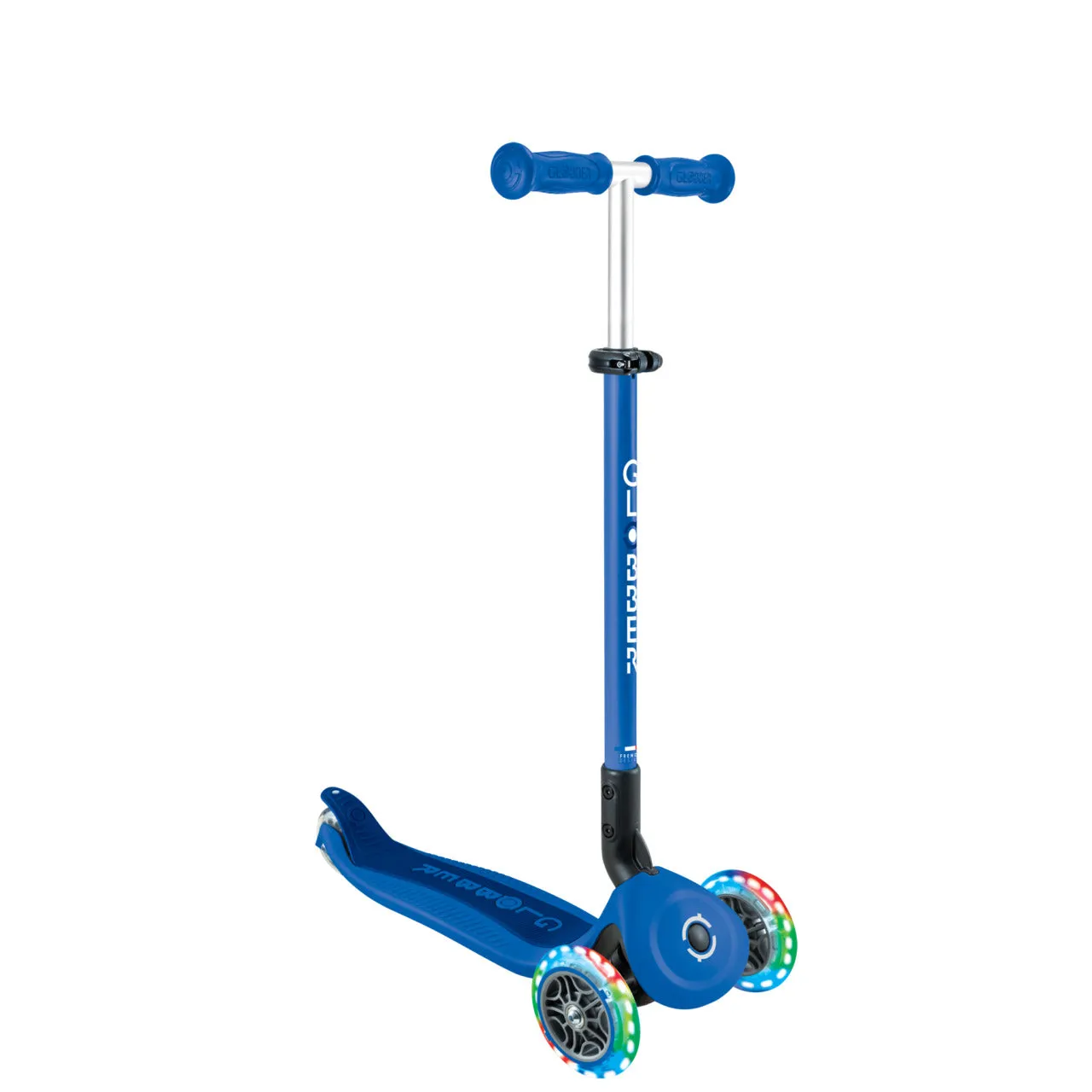 Globber Go Up Active Lights Foldable Scooter - Navy Blue / Dark Navy Blue (15M - 9Y )
